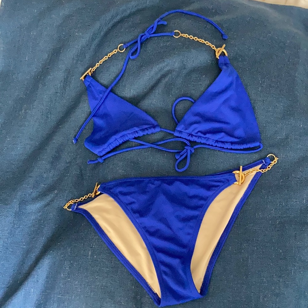 Blue swimsuit